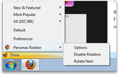 Personas Rotator Menu